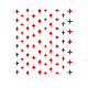 3D Stern Seepferdchen Bowknot Nagel Aufkleber Aufkleber MRMJ-R090-57-DP3207-1
