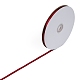 片面ソリッドカラーサテンリボン  結婚式用のクリスマスリボン  ギフト包装  弓製作  暗赤色  2/8インチ（6~7mm）  約100ヤード/ロール（91.44メートル/ロール） SRIB-S052-6mm-033-3