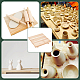 四角い木の板  セラミック粘土乾燥ボード  陶磁器を作る道具  淡い茶色  23.9x23.9x3.5cm TOOL-WH0053-23-6