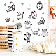 Adesivi murali in pvc&nbsp;DIY-WH0228-298-3