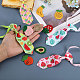 Chgcraft thème des fruits polyester cravates pour animaux de compagnie et ensembles d'appliques au crochet AJEW-CA0003-85-3