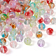 Cheriswelry 120pcs 8 couleurs perles de verre transparentes GLAA-CW0001-05-4