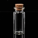 ガラスボトルビーズ瓶保存容器  コルクボトル  透明  22x50mm  容量：約10ml（0.34液量オンス） X-CON-Q005-2