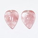 Perles de verre de quartz de cerise sculptées G-T122-06G-3
