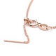 925 Weizenketten-Halskette aus Sterlingsilber für Frauen STER-I021-04RG-3