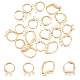 SUPERFINDINGS 20pcs 4 Styles 18k Gold Plated Brass Huggie Hoop Earrings with Multiple Loops Hypoallergenic Hoops Earrings DIY Earring Making Finding Gift Kit for Women KK-FH0004-84-1