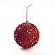 Boule de noel mousse & plastique imitation perle pendentif décoration FIND-G056-01B-2