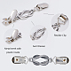 GORGECRAFT 4pcs Viking Brooches Vintage Scarf Cloak Shawl Penannular Brooch for Women Girls Decorative Clothes Costume Accessories JEWB-GF0001-02-4