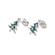 925 Sterling Silber Ohrstecker&nbsp;EJEW-D342-03P-4