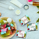 90 Uds. 9 estilos de etiqueta de papel de jabón con patrón de flores DIY-WH0399-69-031-3