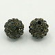 Polymer Clay Rhinestone Beads RB-N006-61-1