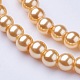 Glass Pearl Beads Strands HY-6D-B62-2