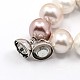 Shell Pearl Necklaces NJEW-F024-05B-4