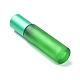 ガラス色のエッセンシャルオイルの空の香水瓶  ppプラスチックキャップとローラーボール付き  コラム  艶消し  グリーン  2x8.5cm  容量：10ml（0.34fl.oz） MRMJ-K013-03D-3