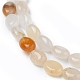 Chapelets de perles en jade topaze naturelle G-Z006-A13-2