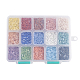 15 Farben pearlized überzogene handgemachte Porzellan Cabochons PORC-JP0001-02-B-2