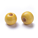 Perles en bois naturel teint WOOD-Q006-8mm-03-LF-2