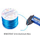 BENECREAT 18 Gauge(1mm) Aluminum Wire 492 FT(150m) Anodized Jewelry Craft Making Beading Floral Colored Aluminum Craft Wire - DeepSkyBlue AW-BC0001-1mm-07-6