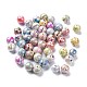 Perles acryliques ab vague de couleur imprimés MACR-Q151A-M-1