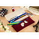 DIYクラフト用品不織布刺繍針フェルト  英国スタイルの長方形の財布  ミックスカラー  200x90mm DIY-LC0018-06-3