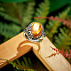 Shegrace thai 925 anillos ajustables de plata esterlina JR376E-2