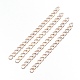 Ion Plating(IP) 304 Stainless Steel Curb Chains Extender STAS-WH0032-02A-RG-1
