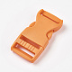 PPプラスチック製のサイドリリースバックル  サバイバルブレスレットの留め金  ダークオレンジ  65x32x12mm  穴：4x25mm KY-WH0009-05-1