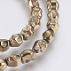 Electroplated Non-magnetic Synthetic Hematite Bead Strand G-E495-06-3