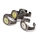 Estilos mezclados aleación personalizada brazaletes del manguito reloj de cuarzo WACH-M110-M02-1