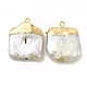 Colgantes de perlas keshi naturales barrocas PEAR-P004-27KCG-2