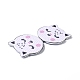 Kits de mini miroir de maquillage de peinture de diamant en forme spéciale de chat de bricolage DIY-P048-02-4