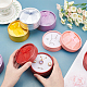 PandaHall 5 Colors Tiny Gift Boxes with Lids Round Jewellery Paper Box 10pcs for Bracelets Earring Rings Pendant Jewellery on Valentine's Day OBOX-PH0001-05-5