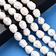 Fili di perle di perle d'acqua dolce coltivate naturali PEAR-N012-10D-6