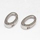 Oval 304 Stainless Steel Keychain Clasp Findings Finding STAS-D070-02-1