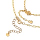 Set di gioielli con braccialetti e collane con perline incrociate SJEW-JS01127-3