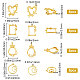 Sunnyclue 20pcs 4 Arten Legierungs-Emaille-Einstellungen FIND-SC0004-83-2