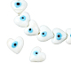 Nbeads 2 hebras corazón mal de ojo murano perlas hebras LAMP-NB0001-51B-1