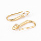 Brass Micro Pave Clear Cubic Zirconia Earring Hooks ZIRC-S068-006-NF-2