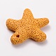 Synthetic Lava Rock Big Starfish/Sea Stars Pendants G-O025-05C-2