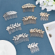 Gomakerer 10 個 10 スタイルリーフヘアコーム  混合色鉄ヘアコームクリップラインストーン花嫁の結婚式のヘアピース装飾ヘアアクセサリー女性のための OHAR-BC0001-02-3