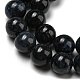 Brins de perles de quartz dumortiérite naturelle de qualité aa G-R494-A14-02-3