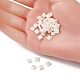 2-trou perles rocailles en verre opaque SEED-YW0002-38-4