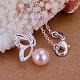 Beautiful Brass Rhinestone and Imitation Pearl Pendants for Girl Friend Best Gift KY-BB11657-01-4