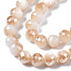 Chapelets de perles en verre transparente   GLAA-Q090-002-3