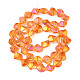 Chapelets de perles en verre électroplaqué EGLA-N008-019-A05-2