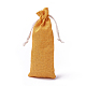 黄麻布製梱包袋ポーチ  巾着袋  ゴールデンロッド  23.8~24x7.7~8cm ABAG-I001-8x24-02D-2