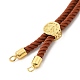 Bracelets en argent avec cordon de nylon torsadé DIY-B066-03G-01-2
