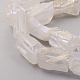 Chapelets de perles de cristal de quartz naturel électrolytique G-D0009-01B-08-3