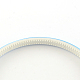 プレーンヘッドヘアヘアアクセサリープラスチックヘアバンド  歯付き  グログランリボン付き  ライトスカイブルー  110~114x9~9.5mm OHAR-S187-02-5