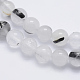 Chapelets de perles en quartz naturel tourmaliné X-G-P336-02A-6mm-3